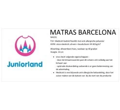 Matras Barcelona 70 X 140 Cm -Baby Bonanza babyland matras barcelona 70 x 140 cm 1