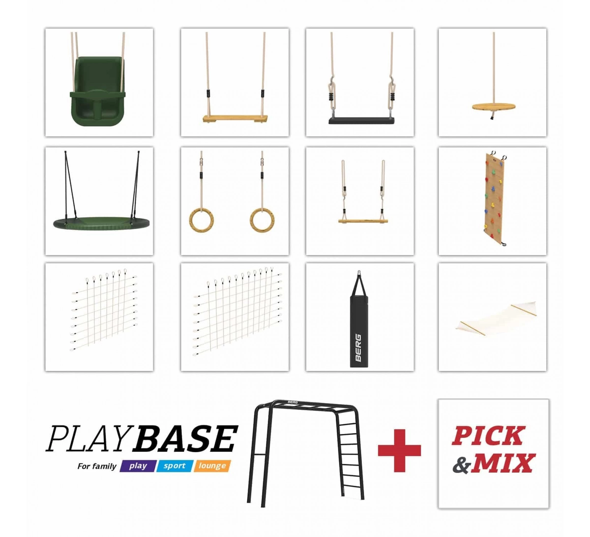 Berg PlayBase Houten Schommelzitje 4 Berg PlayBase Houten Schommelzitje - Afbeelding 2