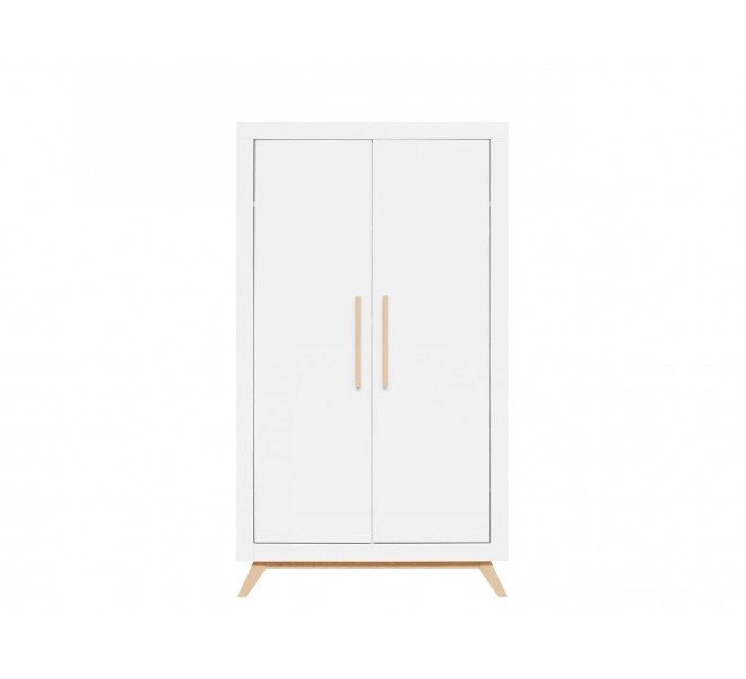 2-Deurskast Fenna - Wit 4 2-Deurskast Fenna - Wit - Afbeelding 2