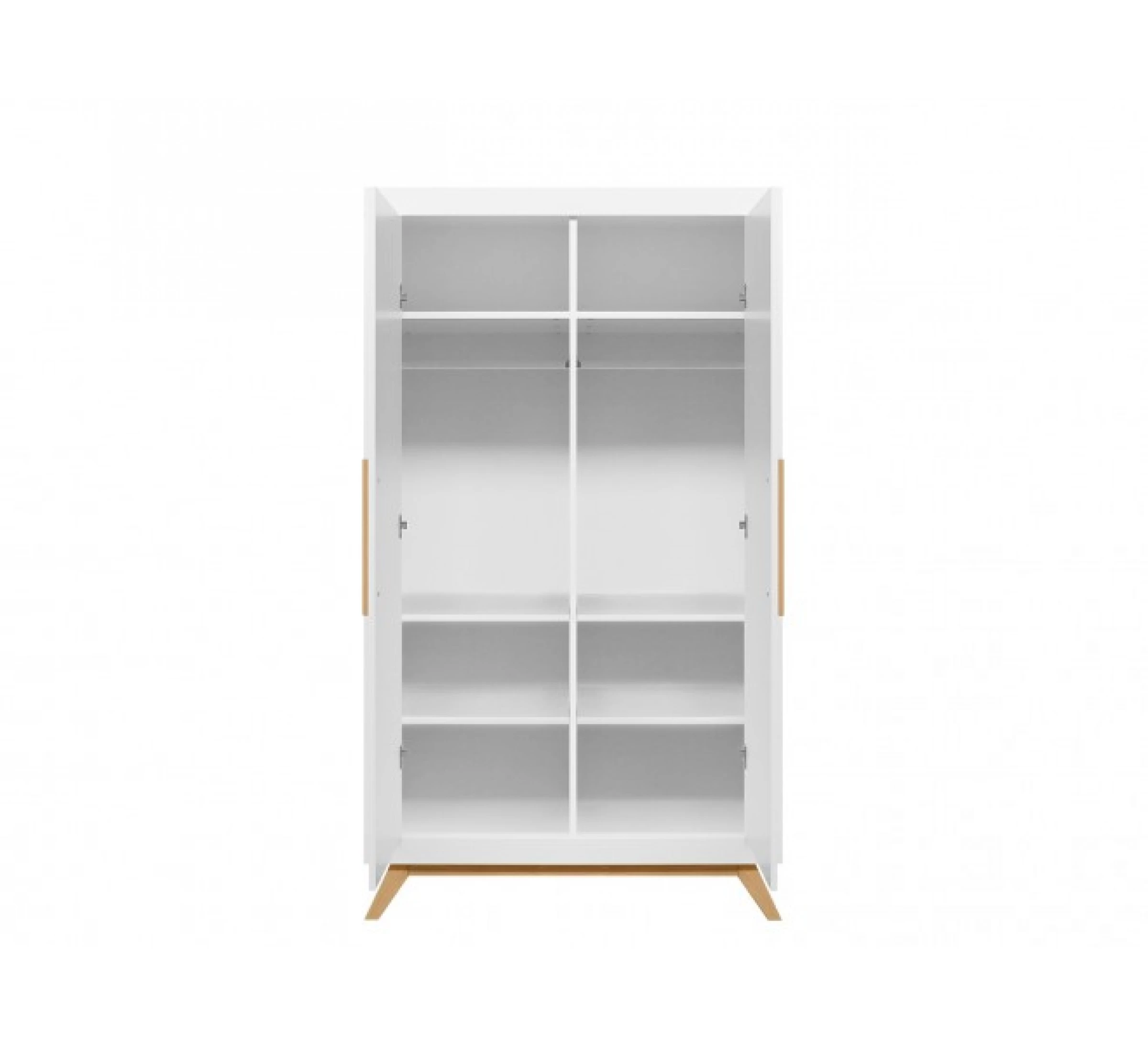 2-Deurskast Fenna - Wit 5 2-Deurskast Fenna - Wit - Afbeelding 3