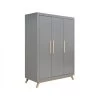 3-Deurskast Fenna - Grey -Baby Bonanza bopita 3 deurskast fenna grey