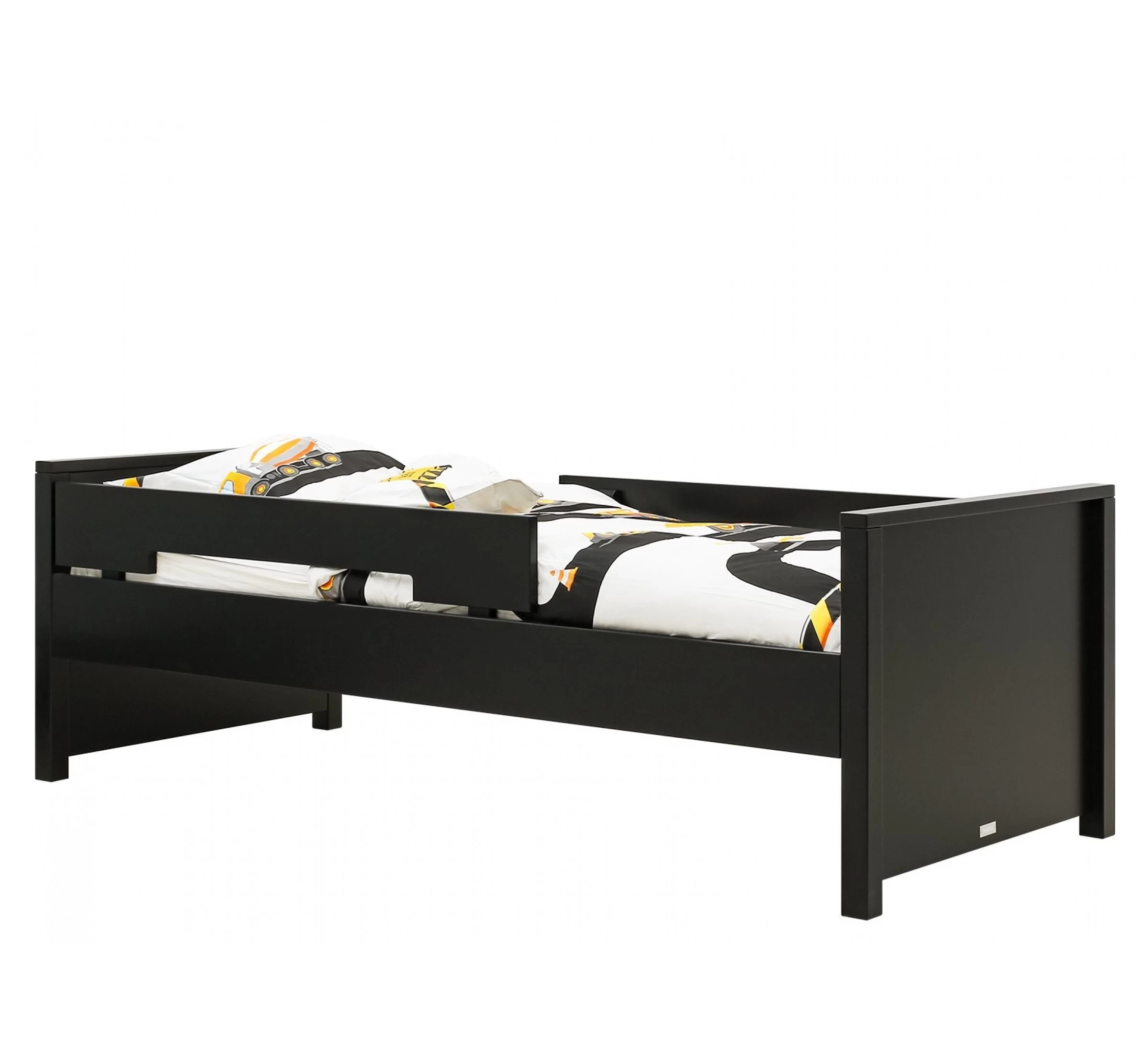 Bed Jonne 90x200 - Black 5 Bed Jonne 90x200 - Black - Afbeelding 3