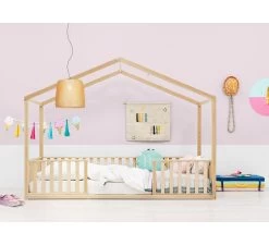 Huisbed Robin 90x200 - Naturel -Baby Bonanza bopita huisbed robin 90x200 naturel 3