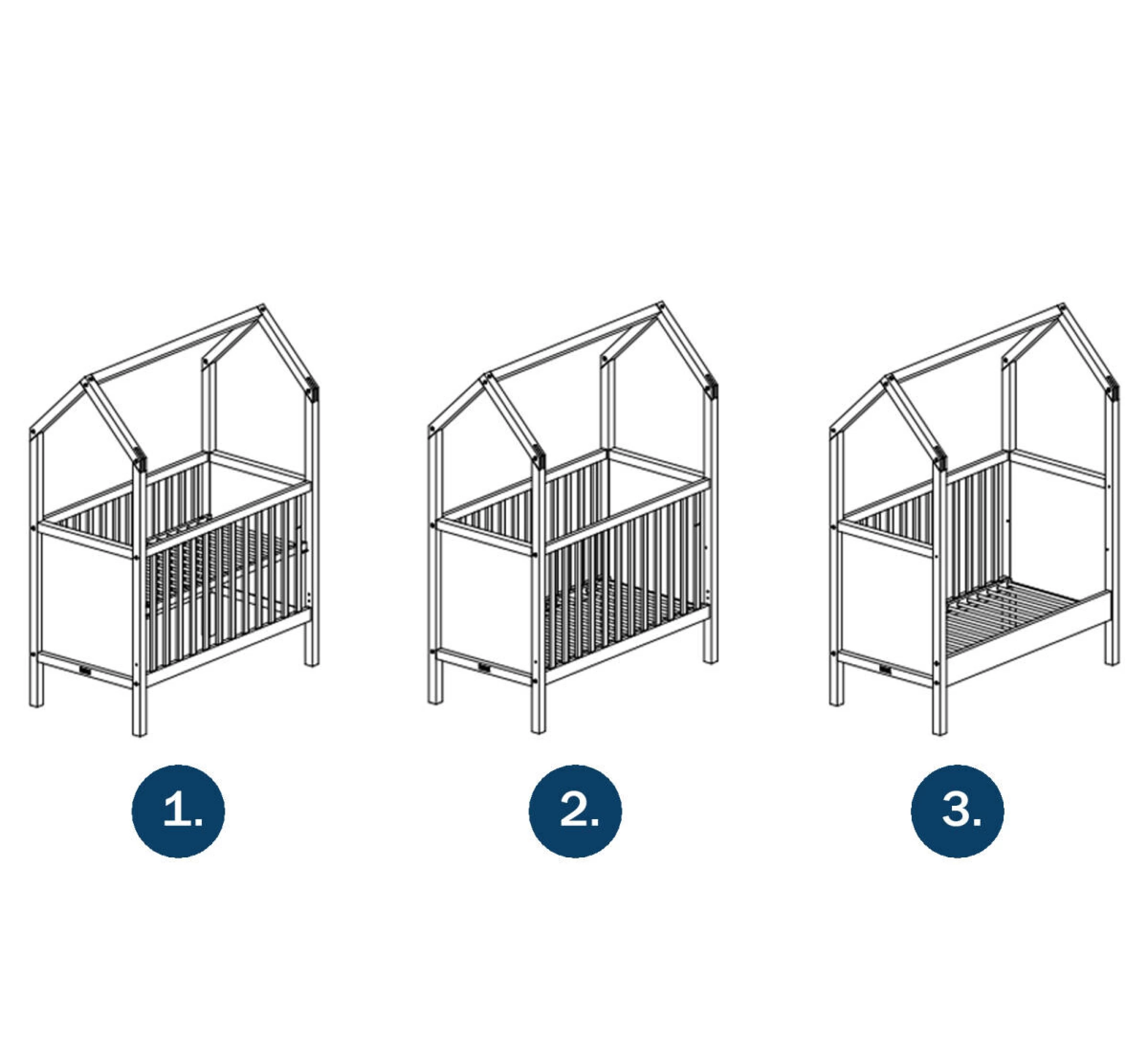 My First House Bedbank 60x120 - Naturel 6 My First House Bedbank 60x120 - Naturel - Afbeelding 4