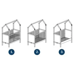 My First House Bedbank 70x140 - Wit -Baby Bonanza bopita my first house bedbank 70x140 wit 3