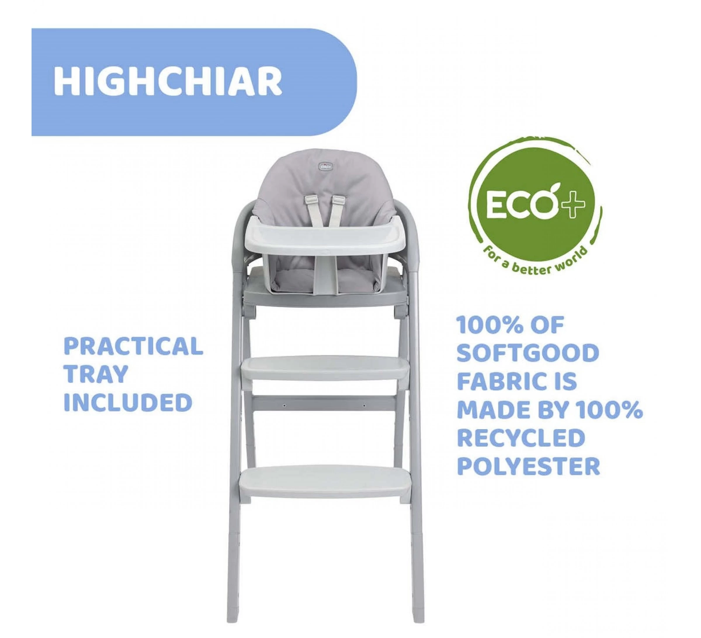 CHICCO Crescendo Up Kinderstoel - Venice Lagune Groen 6 CHICCO Crescendo Up Kinderstoel - Venice Lagune Groen - Afbeelding 4