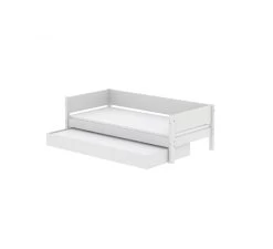 White Daybed Met Logeerbed Wit 190cm