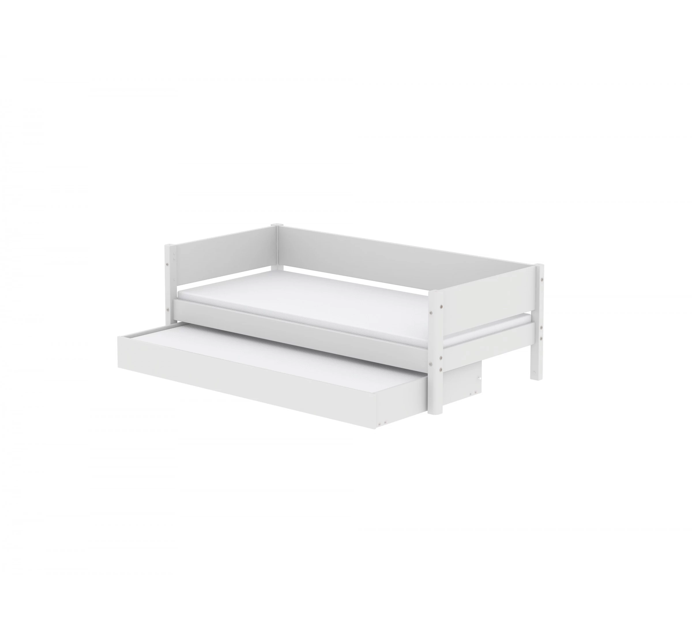 White Daybed Met Logeerbed Wit 200cm 3 White Daybed Met Logeerbed Wit 200cm