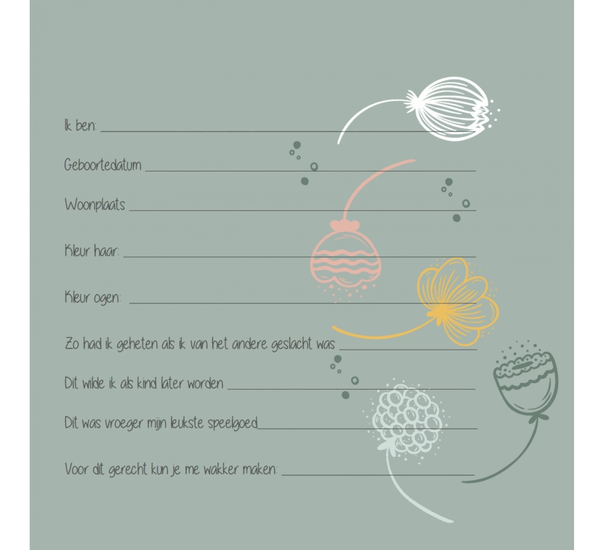 Babyshowerboek - Zand 4 Babyshowerboek - Zand - Afbeelding 2