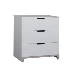 Mini Commode 3 Lades Wit/grijs