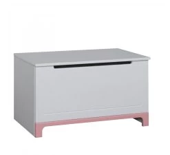 Mini Speelgoedkist Wit/roze