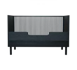 Hai No Ki - Bed 140x70 Black Ash -Baby Bonanza quax hai no ki bed 140x70 black ash 2