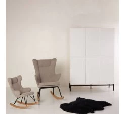 Rocking Kids Chair De Luxe - Sand Grey 10 Rocking Kids Chair De Luxe - Sand Grey -Baby Bonanza quax rocking kids chair de luxe sand grey 1 3