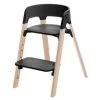 Stokke Steps™ Kinderstoel - Black Naturel 1 Stokke Steps™ Kinderstoel - Black Naturel -Baby Bonanza stokkeAR stepsa kinderstoel black naturel